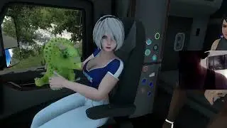 American Trusk Simutator mod mapa ATMX добрались до Калифорнии рейс на Петербилте 579