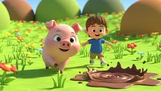 Minecraft Tiny Pig Got Stuck in Mud | Nursery Rhymes for Kids & Baby Songs