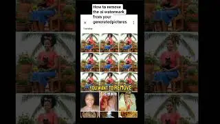 how to remove the Ai watermark from your AI images.