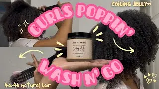 Doing My Wash-N-Go While Yapping Nonstop 💀🩷 (Type 4 Hair)