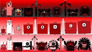 The Ultimate Battle ! Numberblocks Different Remake vs Uncanny Vs UBBD (1 - 1K -1B )  !!