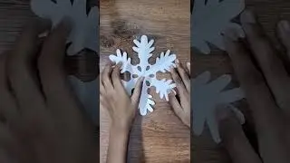 snowflake craft #christmascrafts #merrychristmas #snowflakes #snowflake #christmas2023 #craft