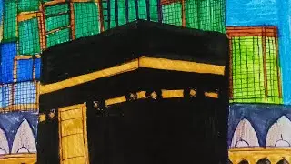 🕋 kaaba drawing tutorial with @RAMSIDAH_SANHIN