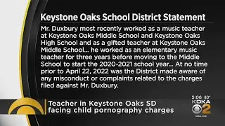 Suspended Keystone Oaks music teacher facing child pornography charges