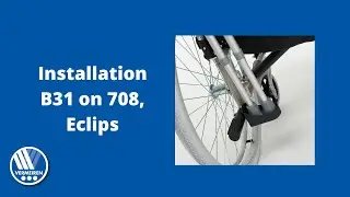 How to install B31 crutch holder on 708 or Eclips wheelchair? - VERMEIREN