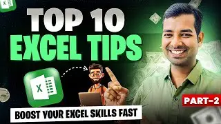 Top 10 Excel Tips for Beginners & Professionals | Learn Excel in 10 Minutes | Part 2
