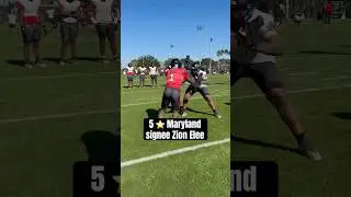 The No. 1 DE in the country Zion Elee winning with power and finesee #football #shorts