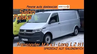 VW TRANSPORTER VAN MAXI L2H1 LONG paka-3m! WZMOCNIONY DMC3.2t. Ład.1230kg 3os. Drzwi tył SKRZYDŁOWE!