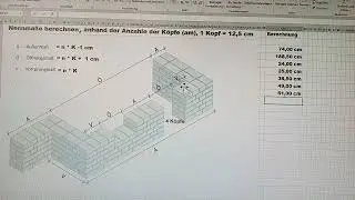 Nennma&szlig;e und Mauerl&auml;ngen berechnen