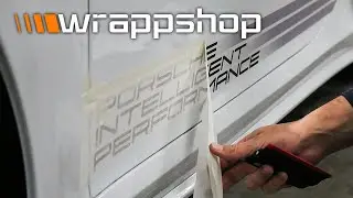 Porsche Intelligent Performance Side Stripes Application | wrappshop.eu