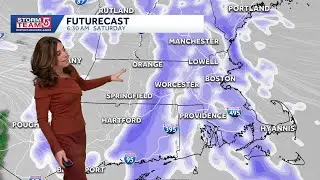 Video: Light snow before arctic blast