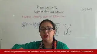 Pharmaceutics - I; Clarification & Filtration, Lecture 02 HD