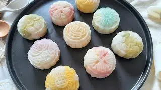 Snow skin mooncake | Vanilla custard | No bake mooncake #Mooncake
