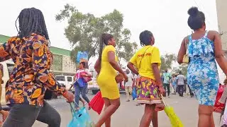 A TYPICAL WORKING DAY IN AFRICA ||AFRICAN WALK VIDEOS