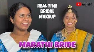 Marathi Bridal Makeup | Dusky skin makeup for beginners / #bridalmakeup #marathibride