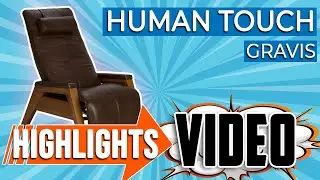 Human Touch Gravis Zero Gravity Recliner (HEAT & MASSAGE!)