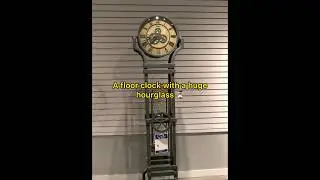 The steampunk-inspired clock with a sand-filled hourglass ⏳ #shorts #clock #hourglass