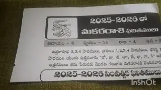 🙏 Makara Rashi Sri laku prateka pali thalu 💐 Sri vishwa vasu Nama samvasarm 2025