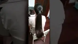 long hairplay, ponytail play...and cut