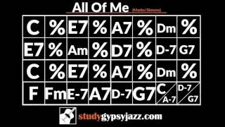 Gypsy Jazz Backing Track / Play Along - All Of Me
