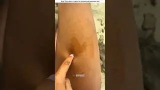 The poor girl made a tattoo with sand. 🎈🤯#shorts #facts #viral #amazingfacts