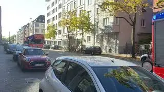 GERMAN FIRE TRUCKS RESPONDING AT FRANKFURT (112)