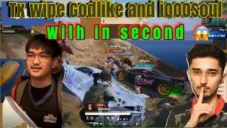 Tx wipe Godlike and iQOOSoul with in second 😱 #tx #godlike #iqoosoul