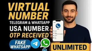 New Virtual Number App | OTP Receive Without SIM!😱 बिना SIM के WhatsApp ID बनाओ|Free USA Number 2025
