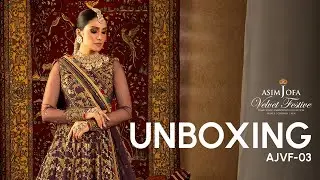 Unboxing Video of Velvet Festive Collection By Asim Jofa | AJVF-03