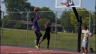 PURPLE JACKET GUY GOES CRAZY (4v4 Basketball)