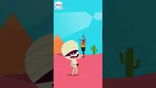 Tomtom Halloween🎃 | Creak... Creak... I am the Egyptian mummy!! | #halloween #mummy #tomtomi #shorts