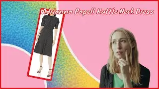 Adrianna Papell Ruffle Neck Dress review