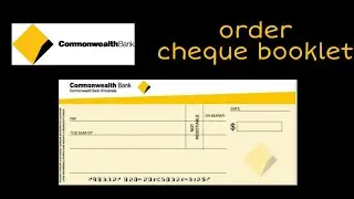 How to order Commonwealth cheque book online | how can i get cheque book from Commonwealth online