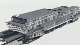 Architecture Animation / Visualization Short Preview - Train Station
