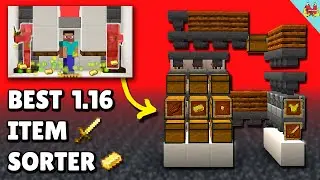 SIMPLE Item Sorter/Storage System for Gold Farm Minecraft 1.16 - Minecraft Tutorial