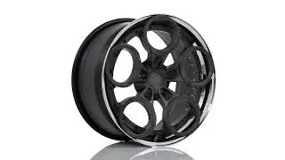 Rotiform ZRH Matte Candy Black over Brushed Chrome Lip Candy Black HW 19x10 Wheels By Hot Tracks