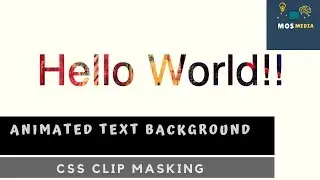 Animated Text Background using CSS - Text Animation Effect