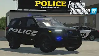 FS22 - PATROLLING THE CITY in Ford Explorer Police Interceptor - Car mod for Farming Simulator 2022