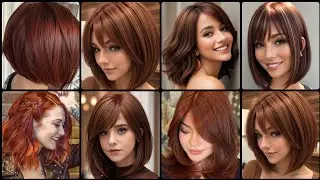 Hotest & Most Beautiful Women's Short Copper Brown Hair Dye Collections #2025 #beautygirlscracks 