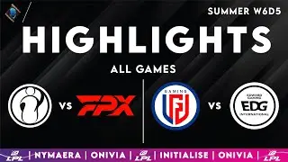 LPL Highlights ALL GAMES Week 6 Day 5 | LPL 2025 Split 3 by Onivia