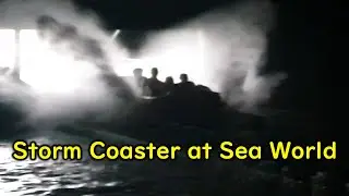 Inside Storm Coaster's Drop at Sea World Gold Coast!