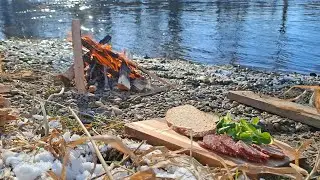 Outdoor Cooking - Snack and Coffee at the River