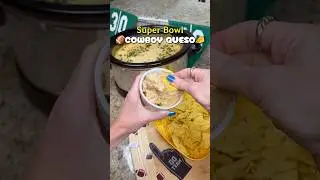 SUPER BOWL COWBOY QUESO 🧀 Try this game day recipe for a delicious appetizer! #superbowlfood