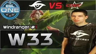 Dota 2 | Secret w33 - Windranger | vs Cdec | Gameplay @ESL