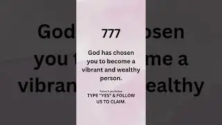 ✨ 777 &mdash; This is your divine confirmation.God is aligning you with abundance, success, and peace