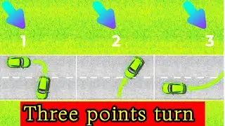 How to make three points turn in the best and easiest way ‼️🚘