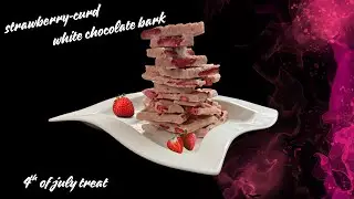 Strawberry-curd  White Chocolate Bark Recipe