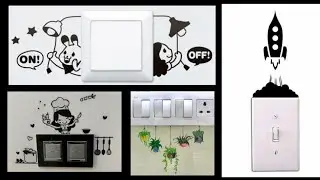 Switchboard Sticker Ideas/Light switch Wall Stickers/50 easy switchboard art ideas