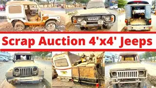 Wasted | Scrap | Rusted 4'x4' Auction Jeeps For Sale | For Restoration Purpose