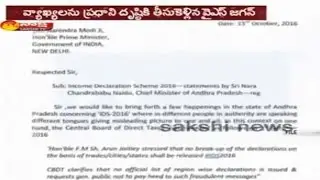 YS Jagan Write Letter to PM Modi Over Babu Coments on Black Money - Watch Exclusive